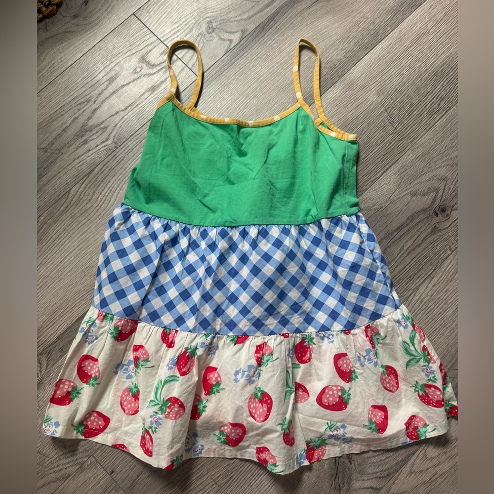 Matilda Jane Green and Blue Checkered Tank Top